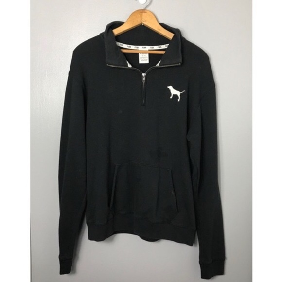 PINK Victoria's Secret Tops - Victoria’s Secret pink 1/4 zip pullover jacket